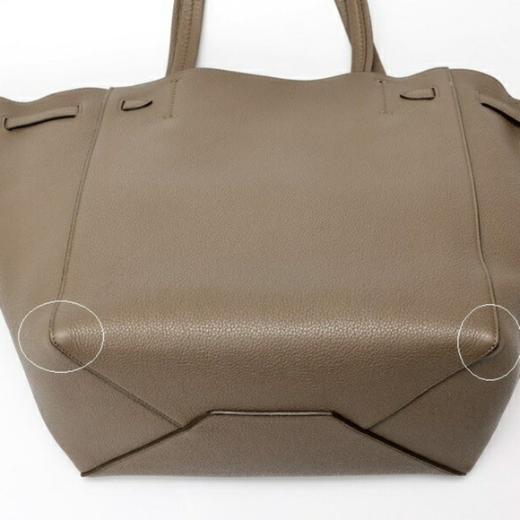 CELINE Gray Leather Tote Bag - Picture 6 of 8